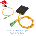 1 * 4 Sc APC Boxed Tipo Fibra Óptica PLC Splitter